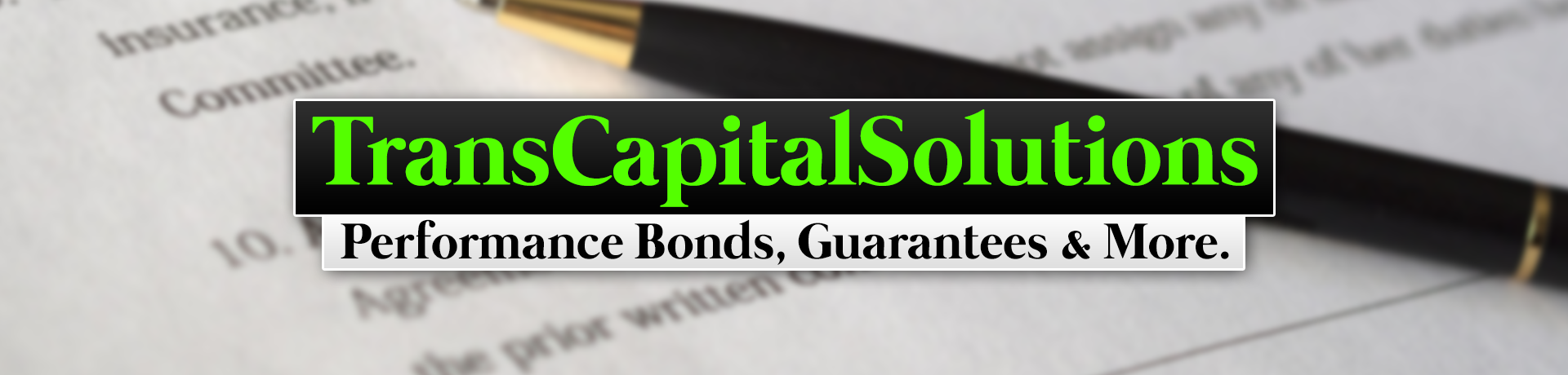 TransCapitalSolutions Performance Bonds